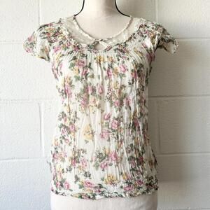 Basic Garments of The TRF Collection Floral Embroidered Blouse Women’s Medium
